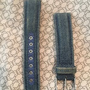 Michele Denim Watch Band Sz 18